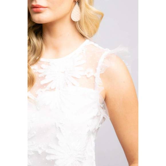 NEW EVA FRANCO grace top in snowflake martini - Picture 5 of 6